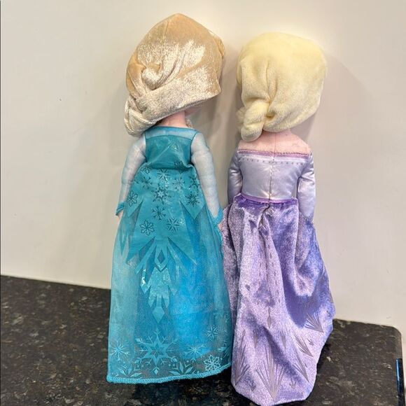Disney Frozen Elsa Mini Plush Dolls 10" Disney Plush Doll Set Blue and Purple - Picture 3 of 6